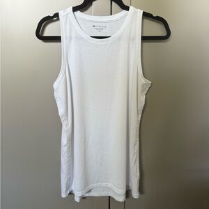 Athleta Women's pure white muscle Tank Top size medium